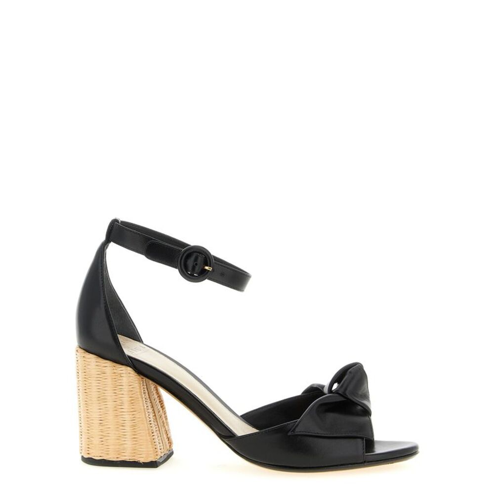Alexandre Birman Black Cowhide Stiletto Heel Women's Sandals